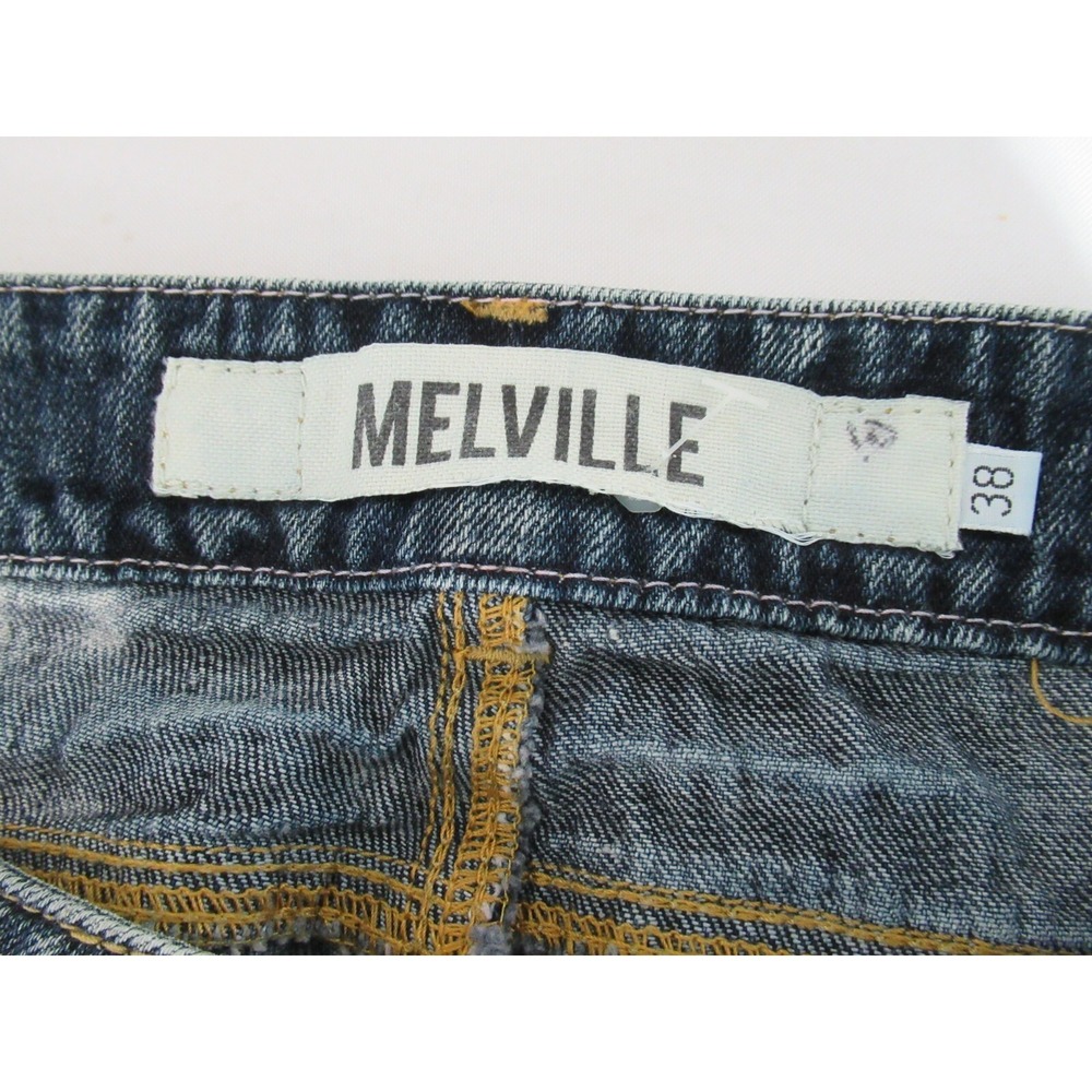 Melville Size 38 or US Small Blue Distressed Denim Cut Off Shorts EURO - Picture 6 of 7
